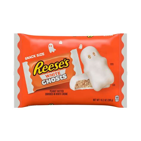 Buy REESE'S White Creme Peanut Butter Snack Size Ghosts Candy ...