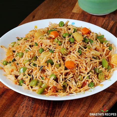 Tawa Pulao Recipe - Swasthi's Recipes