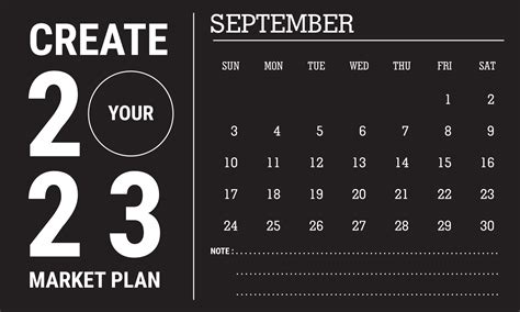 Vector illustration of 2023 calendar year. September 2023 calendar ...