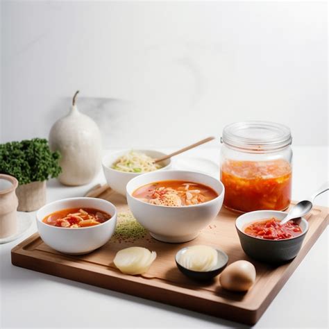 Premium AI Image | Kimchi Soup Kimchi Delicious Food White Background