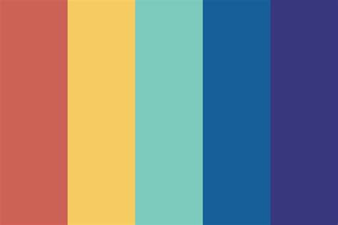 Muted Rainbow #42 Color Palette | Color palette design, Muted rainbow ...