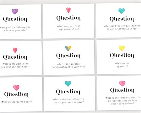 56 Couples Question Cards Couple Conversation Cards - Etsy