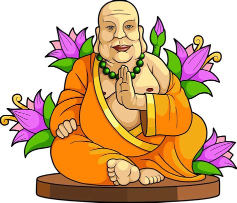 funny fat buddha 8257937 Vector Art at Vecteezy