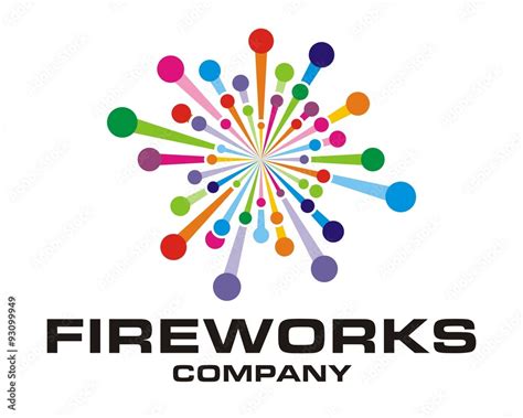 firework logo design Stock Vector | Adobe Stock