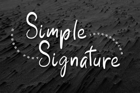 Simple Signature Font by ABBAsalam · Creative Fabrica