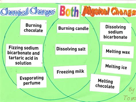 Chemical Vs Physical Change Diagram