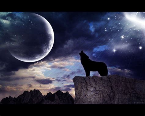 Wolf Howling At The Moon Wallpapers - Wallpaper Cave