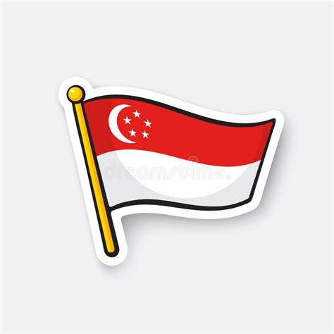 Flag Singapore Stock Illustrations – 10,058 Flag Singapore Stock ...