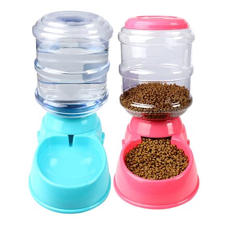 Automatic Pet Water Food Dispenser 3.8L Large Capacity Self-Dispensing ...