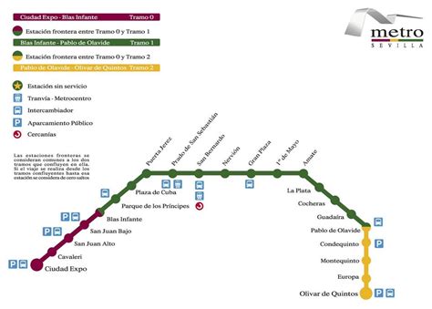 Seville metro map - Metro Seville map (Andalusia - Spain)