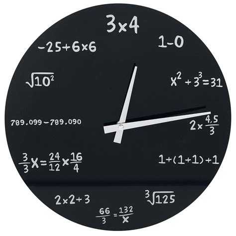 Mathematics vægur af glas | Math clock, Math wallpaper, Mathematics