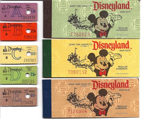 Vintage Disneyland Tickets: The Last Disneyland Ticket Book - June 15, 1982