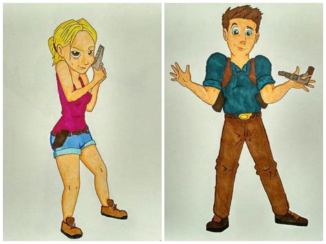 Elena Fisher Nathan Drake - Disney Style (color) by JoseMnw498 Nathan ...