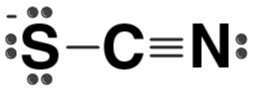 Thiocyanate Ion Lewis Structure