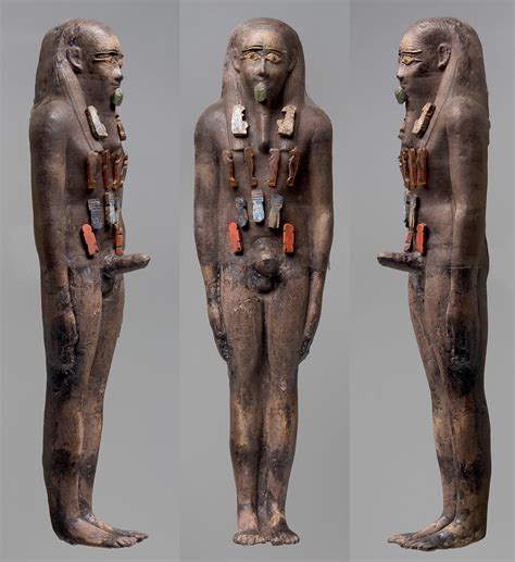 Archaeology & Art on Twitter: "Statuette of Osiris as a Mummy with ...