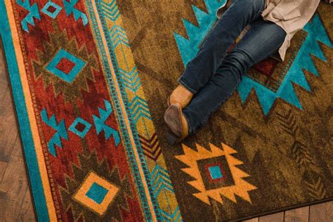 Whiskey River Turquoise Rug - On Sale Now with FREE Shipping.