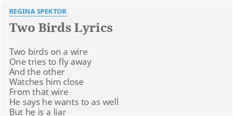 Two Birds On A Wire Lyrics - LyricsWalls