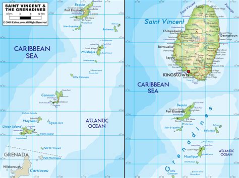 St Vincent and Grenadines Map • mappery