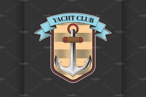 Vector yacht club logo ~ Illustrations ~ Creative Market