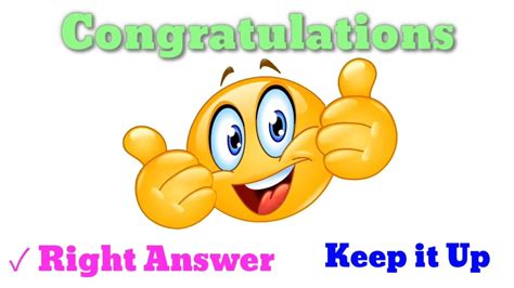 Right Answer Emoji || congratulations from G Smart - YouTube