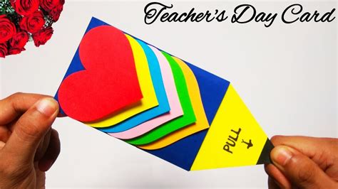 Teacher's day special card | How to make Teachers day card easy ...