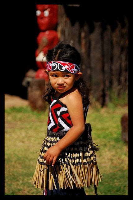 Little Maori Girl in Traditional Clothes, Rotorua, New Zealand | Maori ...