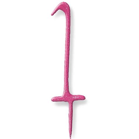 Pink Number 1 Sparkler Candle - 7" | Party Delights