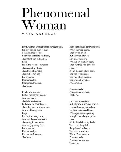 Famous Black Woman Poem - Templates Printable Free