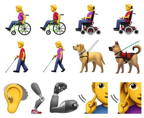 13 Disability Emoji Proposed to Unicode by Apple