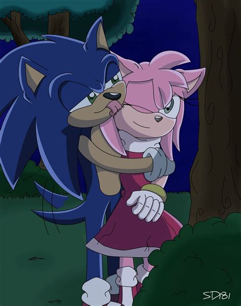 Sonic And Amy - Amy Rose Fan Art (31459549) - Fanpop