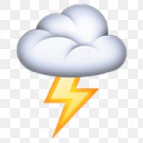 Emojipedia Cloud Lightning Thunder, PNG, 1024x1024px, Emoji, Blue ...