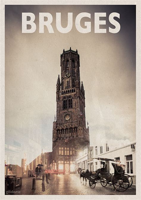 Bruges (Vintage Travel Poster) on Behance