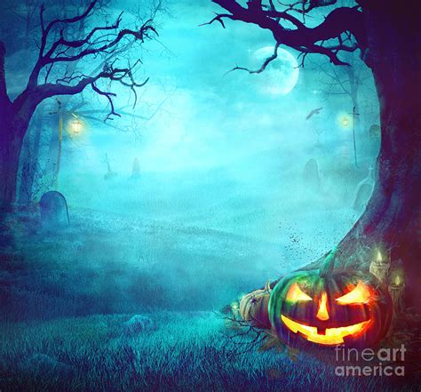 Halloween Spooky Background Photograph by Mythja Photography - Pixels