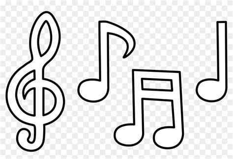 Music Notes Symbols Clip Art - Music Notes Coloring Pages - Free ...