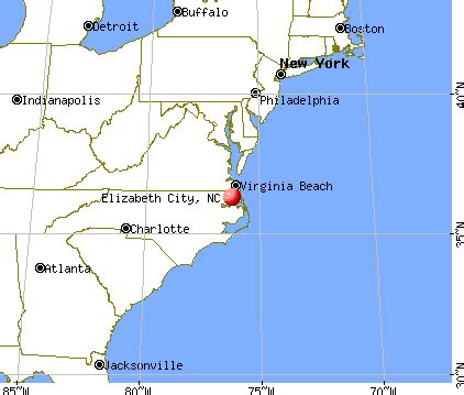 Map Of Elizabeth City Nc - Vicky Jermaine