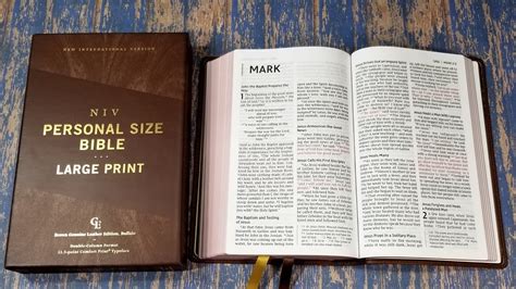 NIV Large Print Personal Size Bible - YouTube