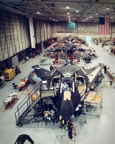 Lockheed F-117 Nighthawk under construction at Skunk Works [768 x960 ...