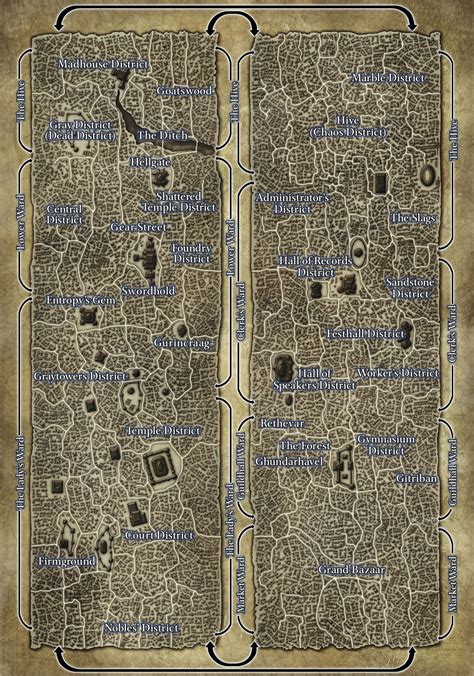 Sigil, la Città dei Portali (City of Doors) | Mappe, Città fantasy, Mappa