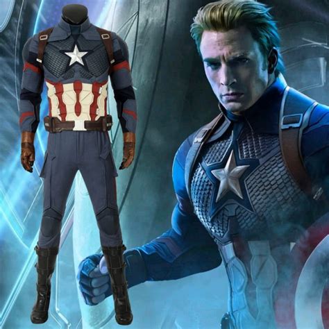 Captain America Costumes Avengers-Endgame Steve Rogers Cosplay Costumes ...