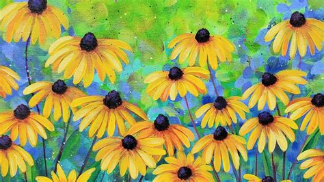 Yellow Daisy Painting