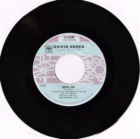 David Essex - Rock On / Lamplight (Vinyl) | Discogs