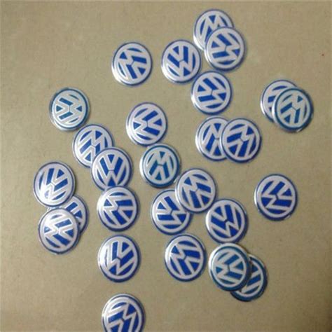 14mm VW Key Fob Logo Badge Emblem Sticker For Volkswagen Golf Bora ...