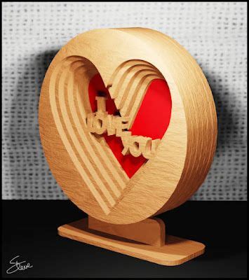 Valentine 3D I Love You Scroll Saw Pattern. | Scroll saw, Wood band saw ...