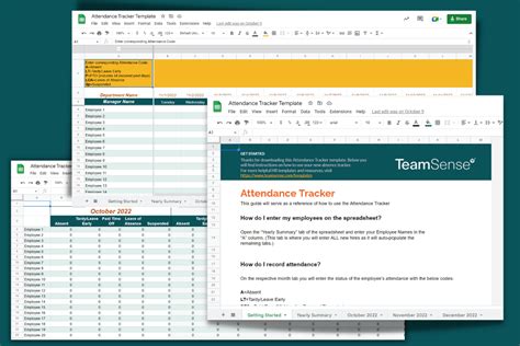 Google Sheets Employee Attendance Tracker - Free PTO Tracker Template ...