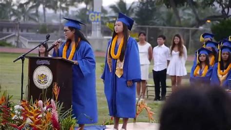 Kaiser High School Graduation 2014 ~ Star-Spangled Banner & Hawai'i ...