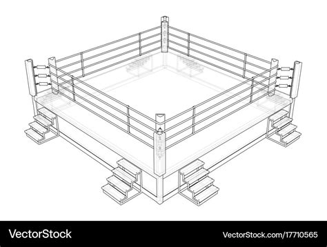 Boxing ring Royalty Free Vector Image - VectorStock