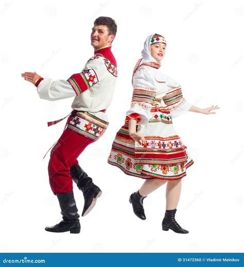 Russian folk dance stock photo. Image of costumes, girl - 31472360