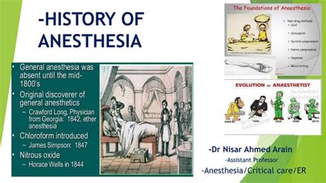 history of anesthesia | PPT