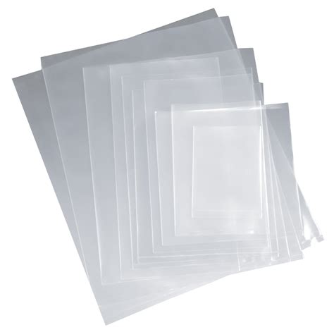 Bags Poly/Plastic : Flat Clear Poly Bag 4 mil (Various Sizes)