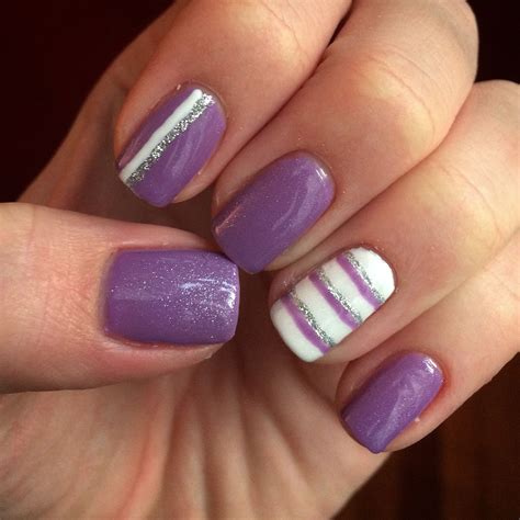 Shellac nail design. Diy nails. Cnd shellac. Purple nails. Lilac ...